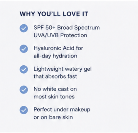 Hazel 5 Watery Sun Gel SPF 50+